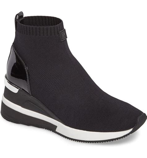 buy michael michael kors women skyler bootie black|michael kors sock booties.